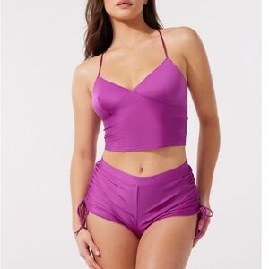 Savage X Fenty Purple String Fling Pajama Set